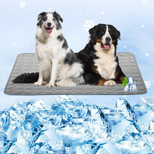 Dog Cooling Mat Cooling Pad for Dog, Washable Cooling Blanket Cushion for Kennel Sofa Bed Floor Car Seats,Travel Summer Dog Pad Made of Ice Silk (...