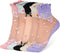 5 Pairs Fancy Socks for Women Sheer Mesh Socks See Through Lace Ankle Socks Transparent Floral Socks Ultrathin Fishnet Socks...