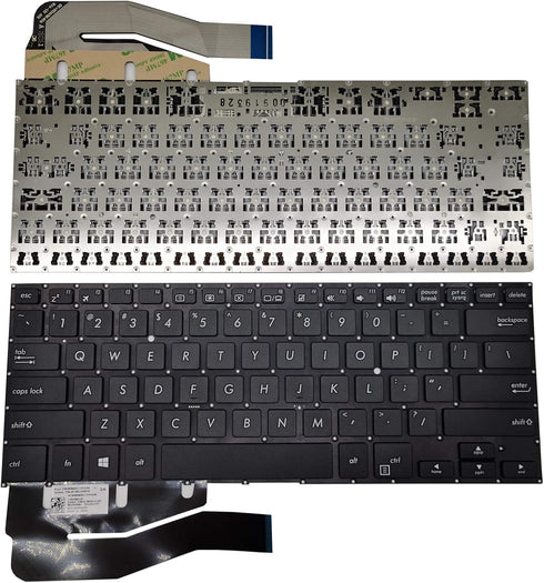 for ASUS TP410 TP410U TP410UA TP410UF TP410UR TP401 TP401CA TP461 Series Black Frameless Without Backlight US Layout Notebook Keyboard...