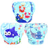 wegreeco Baby & Toddler Snap One Size Adjustable Reusable Baby Swim Diaper (Sea-Elves, Large, 3 Pack)...