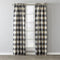 SKL Home Grandin Curtain Panel, 52" x 95", Black/Natura...