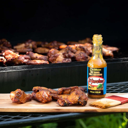 El Yucateco Caribbean Habanero Sauce, 4 oz., 6 Pack, 7,000 Average Scoville Units, Gluten Free, Sugar Free...
