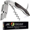 Hicoup Wine Opener - Professional Corkscrews for Wine Bottles w/Foil Cutter and Cap Remover - Manual Wine Key for Servers, Waiters, Bartenders and...
