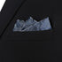 S&W SHLAX&WING Pocket Square for Men Space Blue with Light Steel Blue Patterned Floral for Suit...