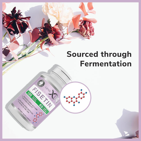 GENEX Fisetin 100mg/Serving (60 Capsules) | Antioxidant That Supports Healthy Aging and Brain Wellness - Non-GMO, Gluten Free, Vegetarian - 2 Mont...