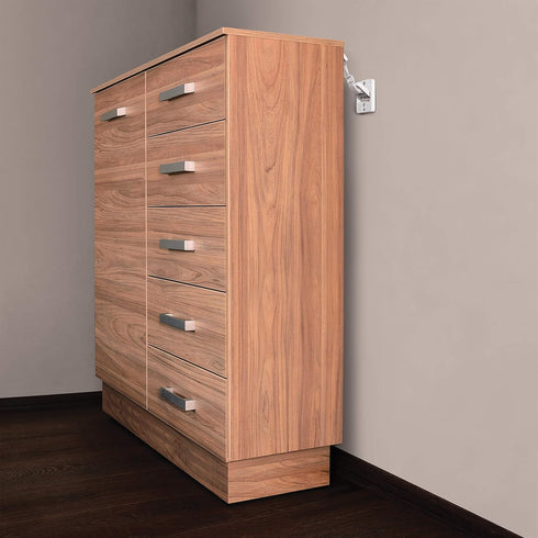 Dreambaby Hinged Anti-Tip Furniture Anchors, White...