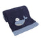 NoJo Nantucket Adventure Super Soft Blue Baby Whale Blanket...