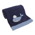 NoJo Nantucket Adventure Super Soft Blue Baby Whale Blanket...