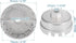 X AUTOHAUX Oil Filter Cap Wrench 14 Flutes 6 Slots 64.5mm Oil Filter Cap Removal Tool for Toyota Camry RAV4 Highlander 2.5L-5.7L Engine Silver Ton...