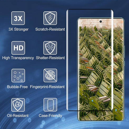 Screen Protector for Honor Magic 5 Lite, Tempered Glass Screen Protector, Anti Fingerprint, 9H Hardness, HD Clear, Tempered Glass Film, 2 Pack Scr...