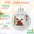 Tree Buddees Oh Sh*t Funny Snowblower vs Snowman Glass Bulb Ornament...