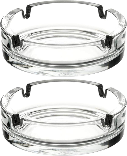 Fargus Glass Ashtrays for Cigarettes, Portable Decorative Modern Ashtray for Home Office Indoor Outdoor Patio Use, Fancy Cute Cool Ash Tray, Pack ...