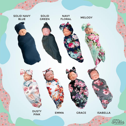 Newborn Swaddle - Adjustable Infant Swaddle Blankets Wrap for Baby Boy Girl, Motif Cotton Sleepsack, Baby Swaddles 0-3 Months...