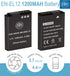 BM Premium EN-EL12 Battery and Charger for Nikon Coolpix A1000 B600 W300 A900 AW100 AW110 AW120 AW130 S6300 S8100 S8200 S9050 S9200 S9300 S9400 S9...