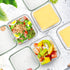 4 Pack Sliced Cheese Container for Fridge, Butter Block Cheese slicer Holder with Lids, Airtight Plastic Storage Box for Keeps Deli Cheese Fresh L...