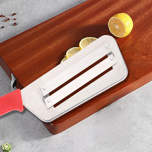 Cabbage Chopper Shredder, 2 Pack Cabbage Cutter Knife Kitchen Slicer Sauerkraut Cutter Coleslaw Grater, Sharp Stainless Steel Blades, Black & Red ...