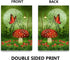 Fantasy Farm with Mushrooms Lamps Flowers Trees Moon and Butterfly House Flag 28 x 40 Inch Double Sided Garden Yard Outdoor Banner Decor...