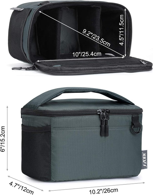 S-ZONE Water Resistant Camera Insert Bag with Sleeve Camera Case Upgraded Version 2.0...