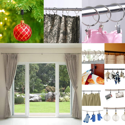 MroMax 60PCS Curtain Clip Hook Set Clips for Curtain Photos Home Decoration Art Craft Display Light Gold...
