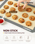 Silicone Baking Mat, Katbite Large Baking Mat Set of 3-2 Half Sheets Mats (11 5/8" x 16 1/2") + 1 Quarter Baking Sheets, Reusable & Nonstick Bakew...