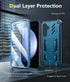 FNTCASE for Samsung Galaxy S23-FE Case: Military Grade Protective Hard Phone Case with Kickstand | Screen Protector | Shockproof TPU Full Protecti...