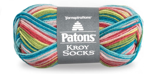 Patons Kroy Socks Yarn - (1) Gauge - 1.75 oz - Meadow - For Crochet, Knitting & Crafting...