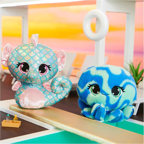 GUND P.Lushes Designer Fashion Pets Mel Dives Premium Seahorse Stuffed Animal, Pink and Teal, 6”...