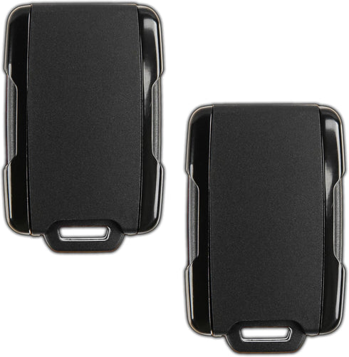 2x KeylessOption Key Fob Cover Case Replacement for 2014 2015 2016 2017 2018 2019 Chevrolet Chevy Silverado Suburban Tahoe GMC Sierra Yukon Remote...