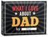 What I Love about Dad Book - Father's day Gifts for Dad from Daughter, Son - Dad Gifts from Daughter, Son - Birthday Gifts for Dad, Dad Birthday G...