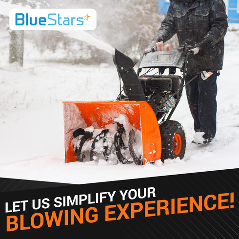 BlueStars 784-5580 Snow Thrower Plastic Slide Shoe Skid Shoes with Mounting Hardware - for MTD Cub Cadet Yardman 2-Stage Snow Blowers - Replaces 7...