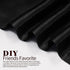 Black Satin Fabric 60 Inch Wide by The Yard, Soft Charmeuse Satin Fabric for Wedding Dress, DIY Craftings, Costumes, 1 Yard...
