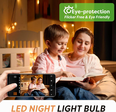 C7 LED Night Light Bulbs, 0.5W E12 Candelabra Base Candle Light Bulb Equivalent 5W/7W Incandescent Bulb Warm White 2200K , Mini Light Bulbs for Ch...