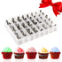 48-Piece Numbered Piping Tips, Cookie Icing Tips, Cookie Decorating Kit, Cake Decorating Tips for Cupcakes Cookies, Cake Supply Master Decorating ...