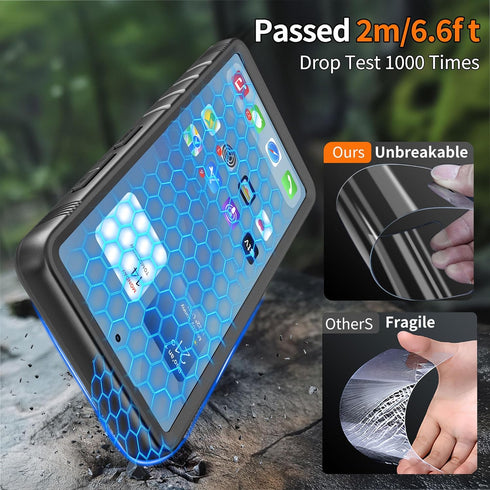 Cozycase Compatible with iPhone 13 Pro Max Waterproof Case - Full Body Dustproof Shockproof Built in Screen Protector Rugged Waterproof Case for i...