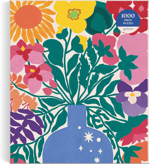 Galison Zodiac Flowers – 1000 Piece Puzzle Featuring Artistic Flowers Paired with Zodiac Signs...