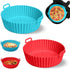 2 Pcs Air Fryer Silicone Liners | Air Fryer Liners with Handle | Silicone Air Fryer Liners Reusable | Air Fryer Basket | Air Fryer Accessories | 8...