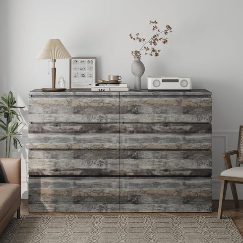 Gray Shiplap Wood Wallpaper Peel and Stick Rustic Grey Wood Plank Contact Paper for Countertops Cabinets Waterproof Removable Vinyl Wood Panel Wal...