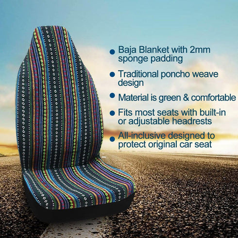 uxcell Automotive Universal Baja Blanket Bucket Seat Cover for Car SUV...