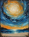 Posterizer 1 pcs- starry night inspired landscapes-nature-oil painting style 2-Landscape & Nature Art-Floral Botanical Art- Decor for Home & Offic...