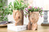 Head Planters for Indoor Plants, Face Flower Pot Head Planter Succulent Planters Unique Face Planter with Drainage Hole - Rustic Thinking Girl Clo...