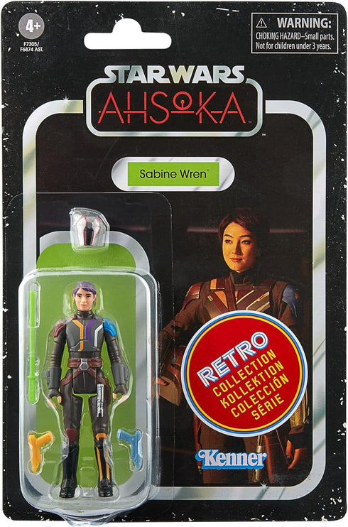 Star Wars Sw Retro MeridianStar Wars - The Retro Collection - Sabine WREN Figure Ahsoka - 9.5 cm Action Figures...