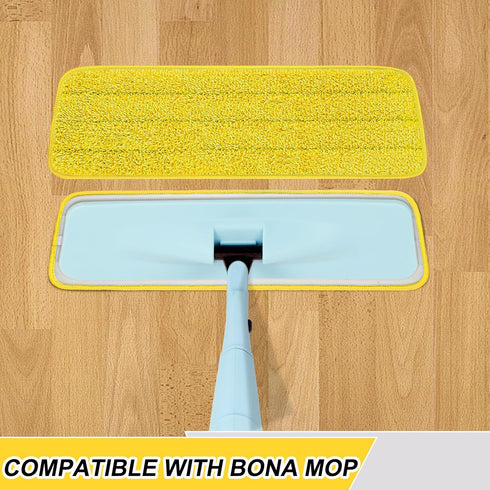 8 Pack Microfiber Spray Mop Replacement Heads for Wet/Dry Mops Reusable Replacement Refills Fits for Bona Hardwood Floor Replacement Cleaning Head...