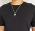 Mens Arrow Necklace Taurus Pendant Chain for Men 24 Inch Stainless Steel Chain...