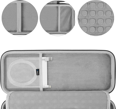 GEEKRIA Keyboard Carrying Case, Hard Shell Protective Travel Bag. Compatible with Magic Keyboard, Magic Keyboard and Magic Mouse Combo Case (Light...