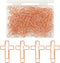 60 Pcs Cross Paper Clips, Christian Paper Clips Bookmarks Metal Paper Clips with Plastic Case for Christian Women Men Office School Home Teachers ...