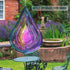 Wind Spinner Outdoor Metal 3D Wind Spinner Hanging Yard Garden Decor Gifts Stainless Steel Water Drop-Shaped Spinners with 360° Rotating Hook...