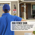 Attention Invisible Fence Dogs Sign - Dog Has Full Range of Yard, Warning Signs for Home, Dog House Sign Decorations, Animal Safety Sign for The H...
