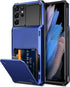 Vofolen for Galaxy S21 Ultra Wallet Case Credit Card Holder 4-Card Flip Men Women Cover Slot Back Pocket Dual Layer Hybrid Hard Shell Bumper Armor...