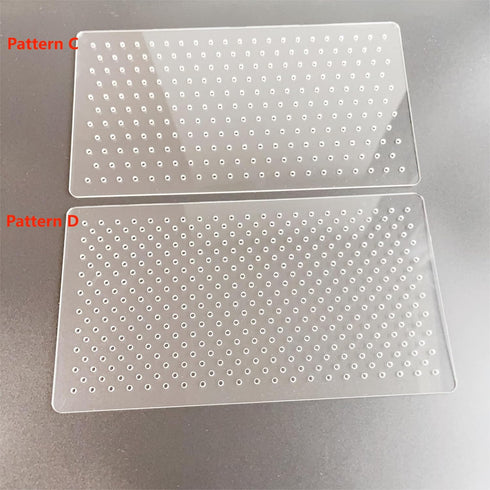 Clear Acrylic Sashiko Stencil, Sashiko Embroidery Pattern for Hand Quilting and Embroidery (Pattern C)...