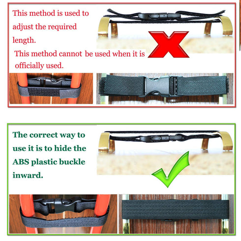 Coosin Baby Safety Locks,Handles Child Safety Locks Simple Installation Home Safety Strap Locks Fit Closed Handle Cabinets,Oven, Double Open The D...